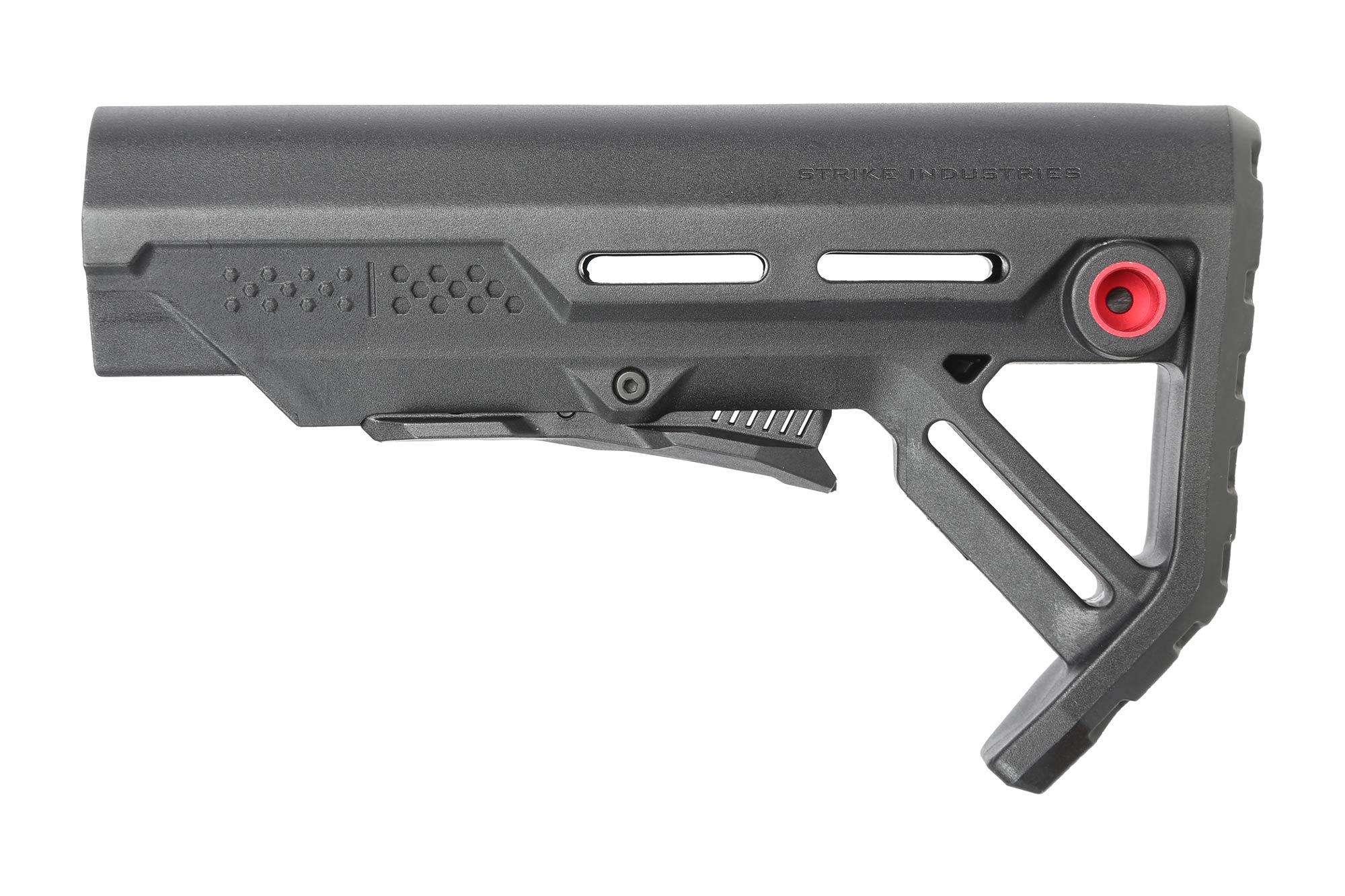 Strike Industries Mod 1 Carbine Stock Mil-Spec - Black / Red